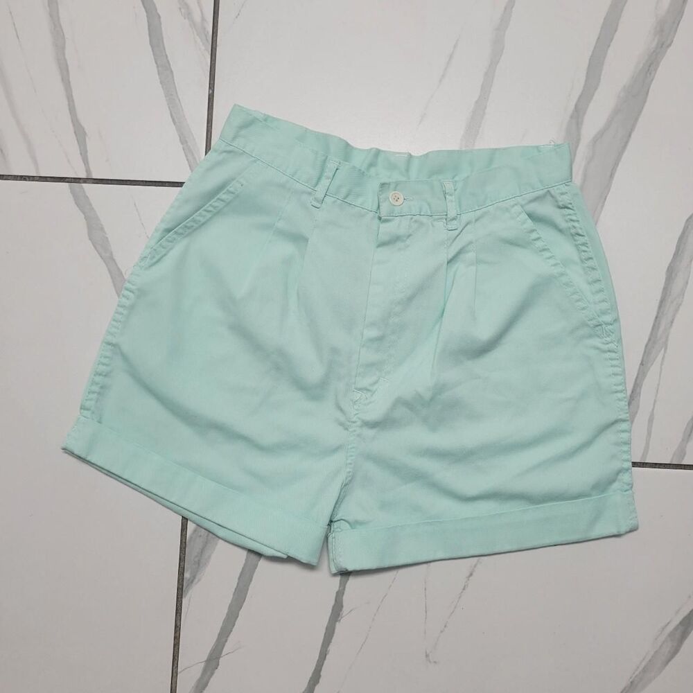 F-f Women's Blue and Green Shorts